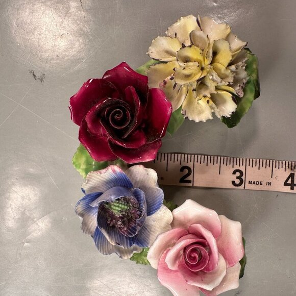 Radnor Floral Crown Horseshoe England Staffordshire Fine Bone China Vintage - Picture 11 of 14